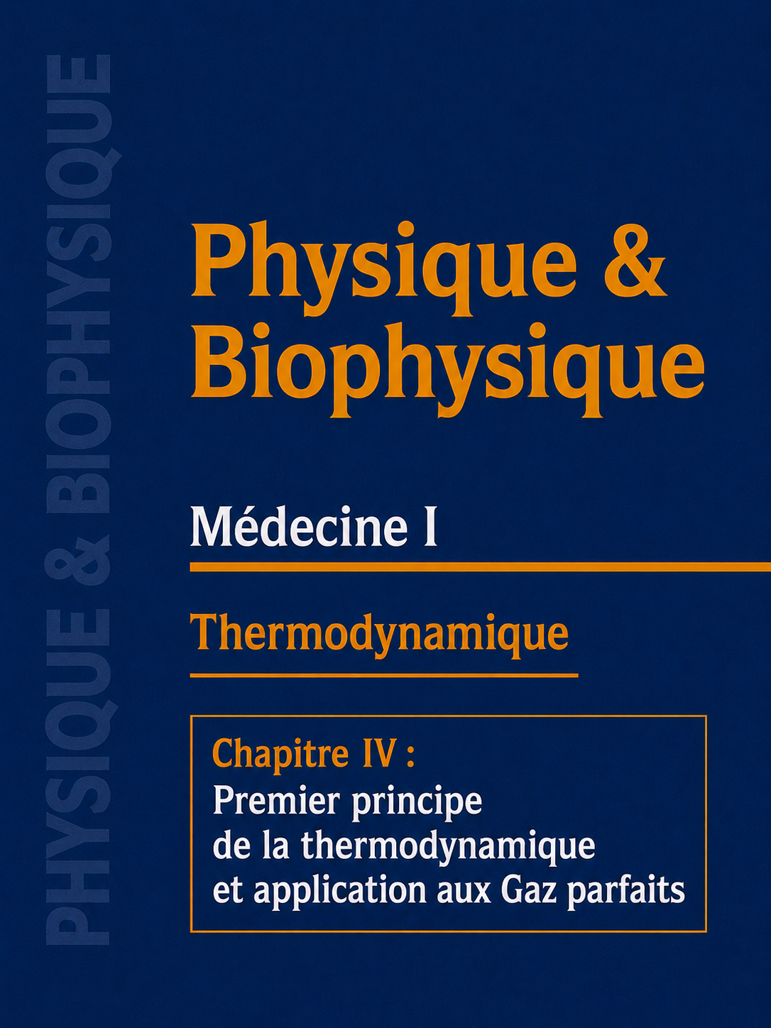 Couverture : Physique & Biophysique