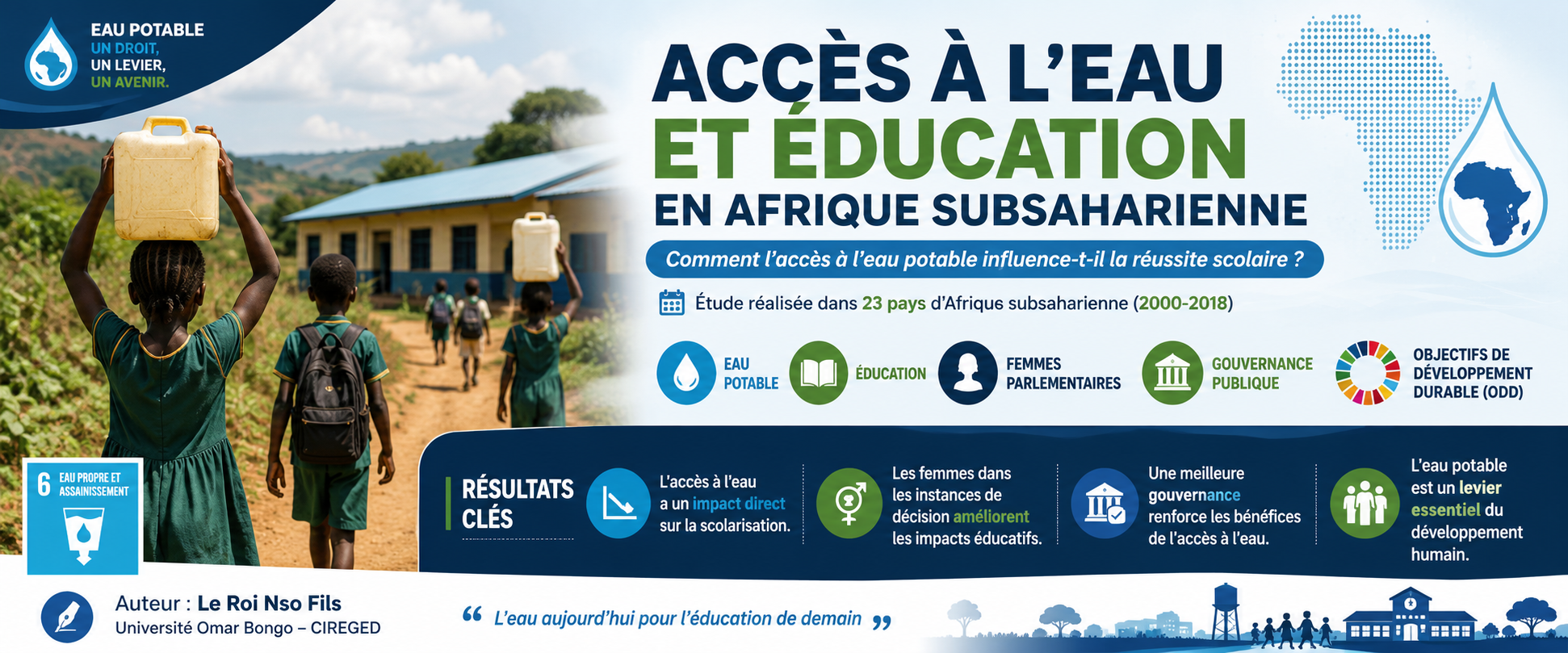 Couverture : Linking Water Access and Education in the Sustainable Development Goals in Sub-Saharan Africa